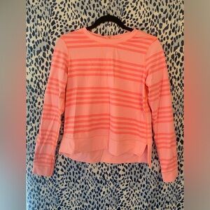 lululemon athletica Women’s Pink Striped Top Sz 6